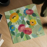 Fairy Tale Flowers III by Silvia Vassileva. Shown as a detailed flat fine art print, highlighting archival giclee quality. Available as an archival giclee rolled canvas, fine art paper, or poster print. SKU 18799a.