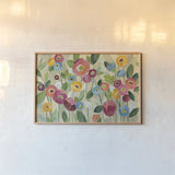 Fairy Tale Flowers V by Silvia Vassileva. shown as a paper print in a natural frame. Available as a archival giclee rolled canvas, fine art paper, or poster print. SKU 18801i.