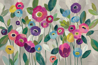 Fairy Tale Flowers V Pink by Silvia Vassileva. SKU 29183i. Archival Giclee Fine art print for wall decor.