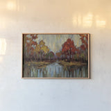 Fall Aquarelle by Silvia Vassileva. shown as a paper print in a natural frame. Available as a archival giclee rolled canvas, fine art paper, or poster print. SKU 50136i.