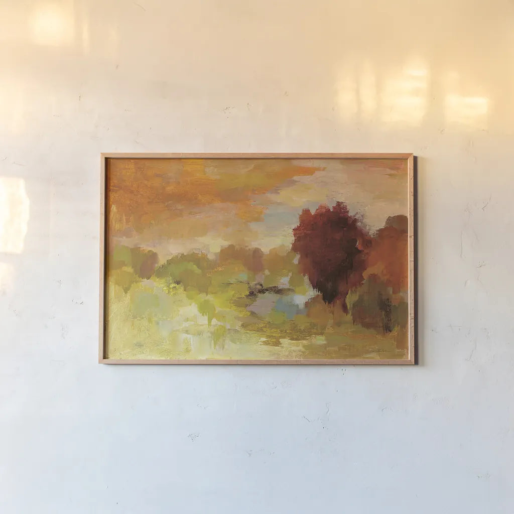 Fall Glory by Silvia Vassileva. shown as a paper print in a natural frame. Available as a archival giclee rolled canvas, fine art paper, or poster print. SKU 28107i.