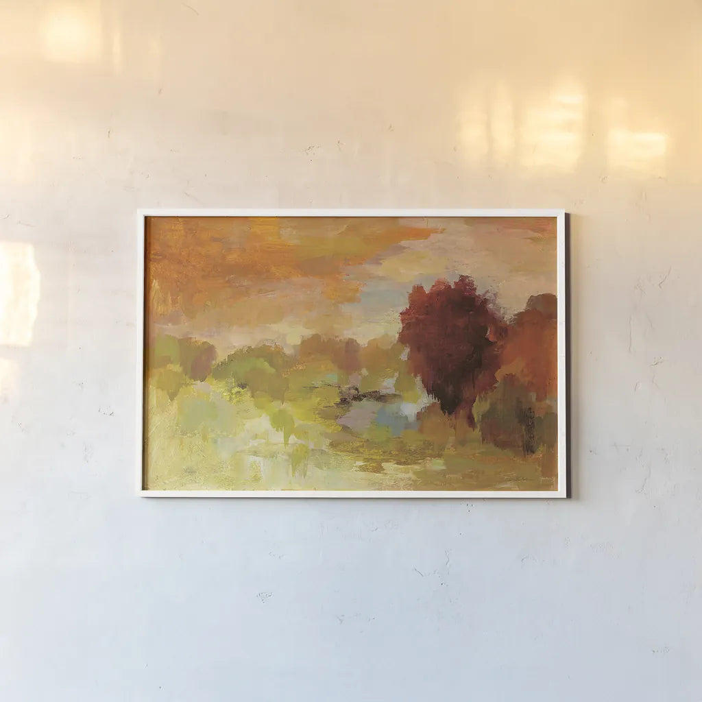 Fall Glory by Silvia Vassileva. shown as a paper print in a white frame. Available as a archival giclee rolled canvas, fine art paper, or poster print. SKU 28107i.