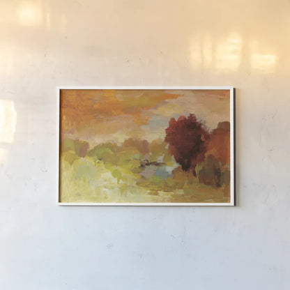 Fall Glory by Silvia Vassileva. shown as a paper print in a white frame. Available as a archival giclee rolled canvas, fine art paper, or poster print. SKU 28107i.