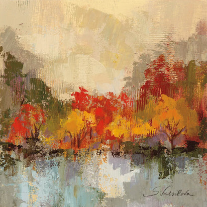 Fall Riverside II by Silvia Vassileva. SKU 11882a. Archival Giclee Fine art print for wall decor.