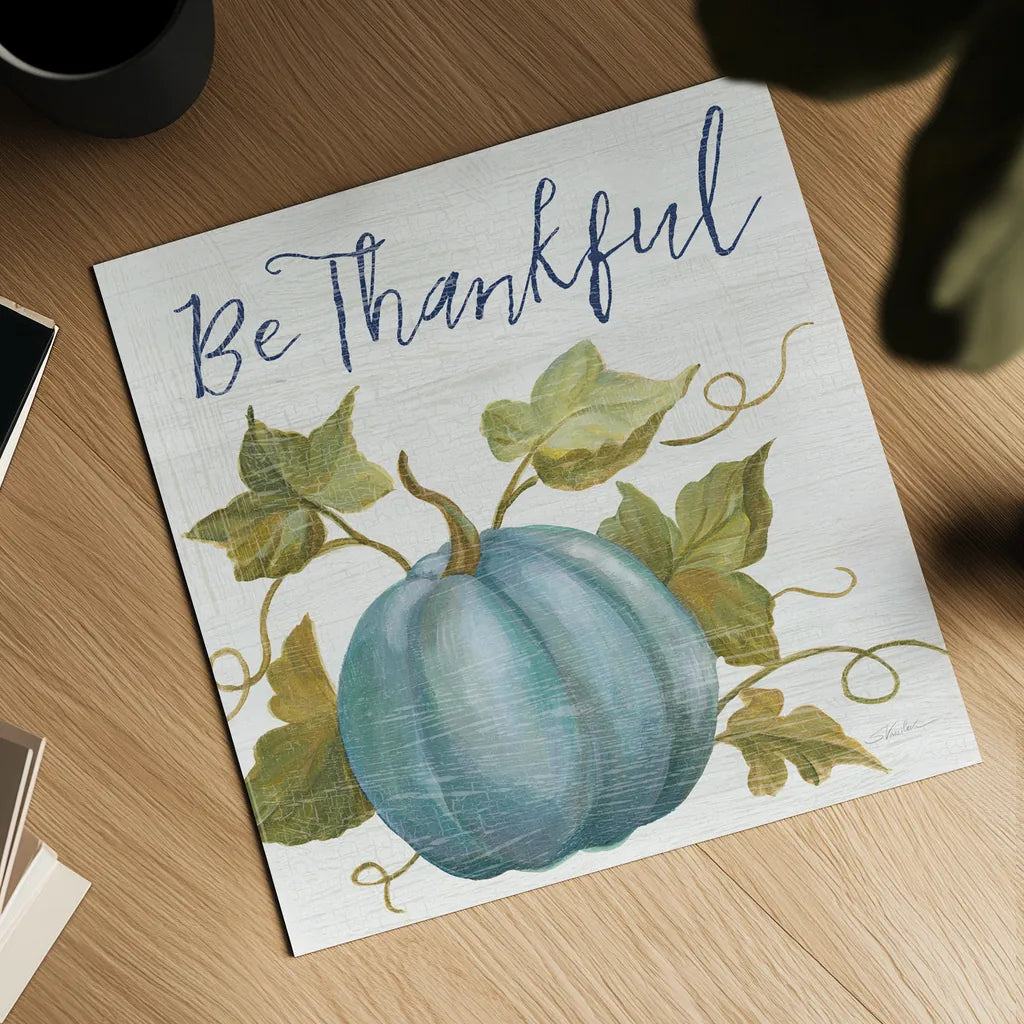 Fall Splendor IV Navy by Silvia Vassileva. Shown as a detailed flat fine art print, highlighting archival giclee quality. Available as an archival giclee rolled canvas, fine art paper, or poster print. SKU 74790a.