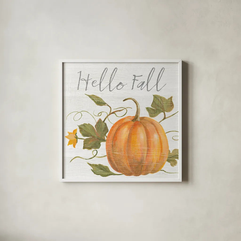 Fall Splendor V by Silvia Vassileva. Shown in a crisp white glass frame for a clean and minimalist style. Available as an archival giclee rolled canvas, fine art paper, or poster print. SKU 56607a.