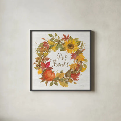 Fall Splendor VII by Silvia Vassileva. Shown in a sleek black glass frame for a contemporary gallery look. Available as an archival giclee rolled canvas, fine art paper, or poster print. SKU 56609a.