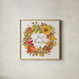 Fall Splendor VII by Silvia Vassileva. Shown in a natural wood glass frame for a timeless modern aesthetic. Available as an archival giclee rolled canvas, fine art paper, or poster print. SKU 56609a.