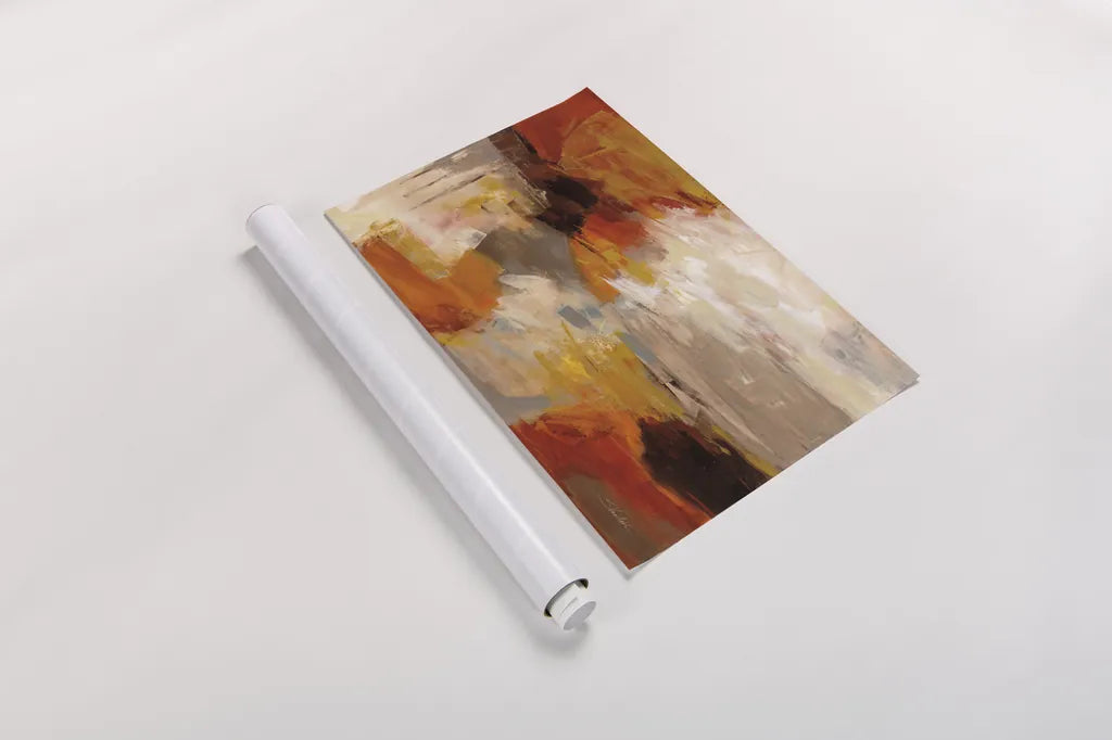 Falling Leaves by Silvia Vassileva. shown as a rolled paper print. Available as archival giclee rolled canvas, fine art paper, or poster print. SKU 75419i.