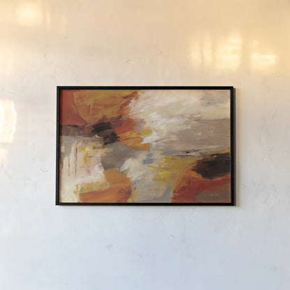 Falling Leaves by Silvia Vassileva. shown as a paper print in a black flame. Available as a archival giclee rolled canvas, fine art paper, or poster print. SKU 75419i.