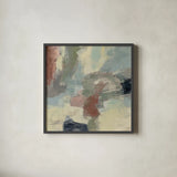 Farm Field Gray by Silvia Vassileva. Shown in a sleek black glass frame for a contemporary gallery look. Available as an archival giclee rolled canvas, fine art paper, or poster print. SKU 77379a.