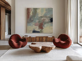 Farm Field Gray by Silvia Vassileva. Shown as extra-large giant wall art in a modern living room. Available as an archival giclee rolled canvas, fine art paper, or poster print. SKU 77379a.