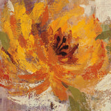 Fiery Dahlias I Golden Flower by Silvia Vassileva. SKU 15706a. Archival Giclee Fine art print for wall decor.