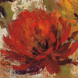 Fiery Dahlias II Red Flower by Silvia Vassileva. SKU 10548a. Archival Giclee Fine art print for wall decor.
