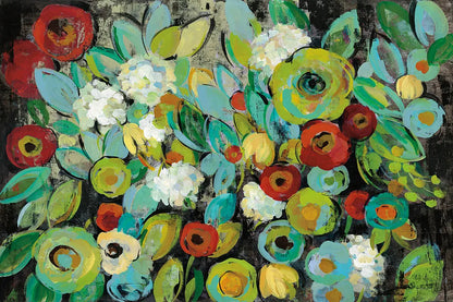 Fiesta Floral by Silvia Vassileva. SKU 28785i. Archival Giclee Fine art print for wall decor.