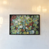 Fiesta Floral by Silvia Vassileva. shown as a paper print in a black flame. Available as a archival giclee rolled canvas, fine art paper, or poster print. SKU 28785i.