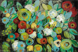 Fiesta Floral Flipped by Silvia Vassileva. SKU 37302i. Archival Giclee Fine art print for wall decor.