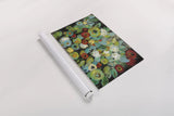 Fiesta Floral Flipped by Silvia Vassileva. shown as a rolled paper print. Available as archival giclee rolled canvas, fine art paper, or poster print. SKU 37302i.