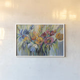 Fire Flowers by Silvia Vassileva. shown as a paper print in a white frame. Available as a archival giclee rolled canvas, fine art paper, or poster print. SKU 87401i.