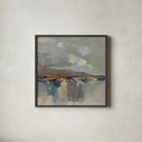 First Sunrays by Silvia Vassileva. Shown in a sleek black glass frame for a contemporary gallery look. Available as an archival giclee rolled canvas, fine art paper, or poster print. SKU 104188a.