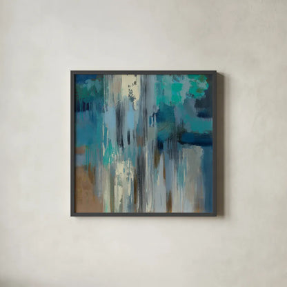 Fisherman Nets by Silvia Vassileva. Shown in a sleek black glass frame for a contemporary gallery look. Available as an archival giclee rolled canvas, fine art paper, or poster print. SKU 59948a.