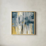Fisherman Nets Neutral by Silvia Vassileva. Shown in a natural wood glass frame for a timeless modern aesthetic. Available as an archival giclee rolled canvas, fine art paper, or poster print. SKU 69135a.