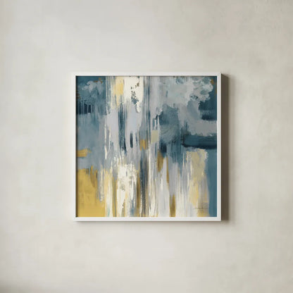 Fisherman Nets Neutral by Silvia Vassileva. Shown in a crisp white glass frame for a clean and minimalist style. Available as an archival giclee rolled canvas, fine art paper, or poster print. SKU 69135a.