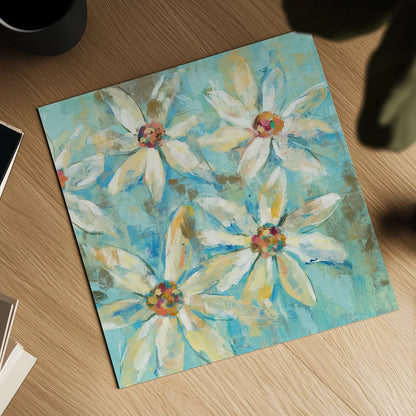 Fjord Floral II by Silvia Vassileva. Shown as a detailed flat fine art print, highlighting archival giclee quality. Available as an archival giclee rolled canvas, fine art paper, or poster print. SKU 25211a.
