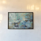 Fjord Reflections Crop by Silvia Vassileva. shown as a paper print in a black flame. Available as a archival giclee rolled canvas, fine art paper, or poster print. SKU 25212i.
