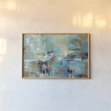 Fjord Reflections Crop by Silvia Vassileva. shown as a paper print in a natural frame. Available as a archival giclee rolled canvas, fine art paper, or poster print. SKU 25212i.