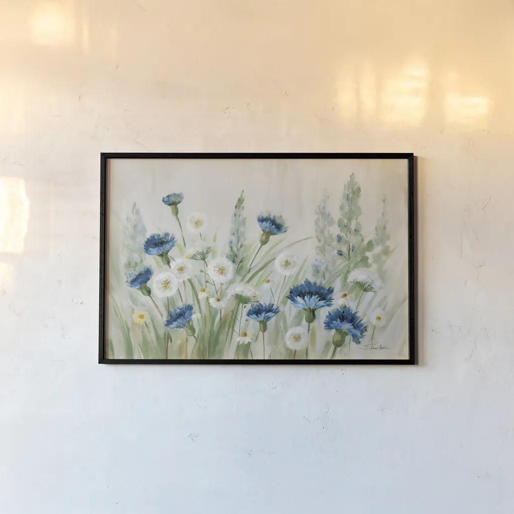 Fleurs des Champs by Silvia Vassileva. shown as a paper print in a black flame. Available as a archival giclee rolled canvas, fine art paper, or poster print. SKU 78206i.