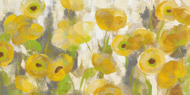 Floating Yellow Flowers I Crop by Silvia Vassileva