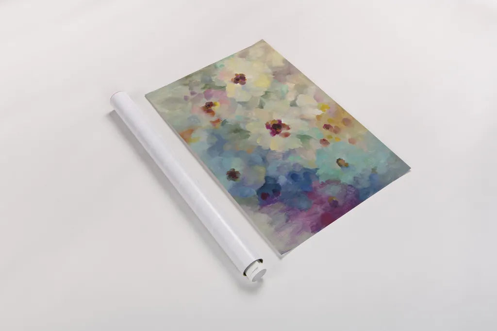 Floral Extravaganza by Silvia Vassileva. shown as a rolled paper print. Available as archival giclee rolled canvas, fine art paper, or poster print. SKU 53711i.