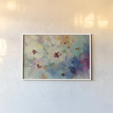 Floral Extravaganza by Silvia Vassileva. shown as a paper print in a white frame. Available as a archival giclee rolled canvas, fine art paper, or poster print. SKU 53711i.