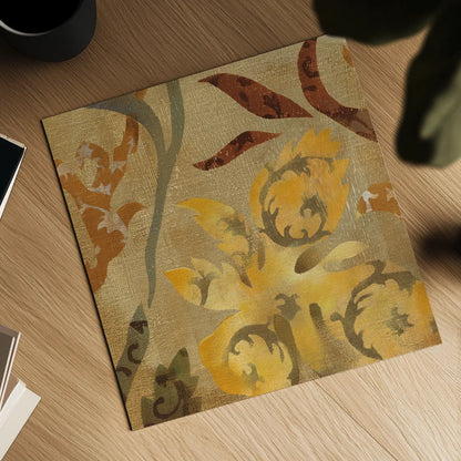 Floral Fragment I by Silvia Vassileva. Shown as a detailed flat fine art print, highlighting archival giclee quality. Available as an archival giclee rolled canvas, fine art paper, or poster print. SKU 3797a.