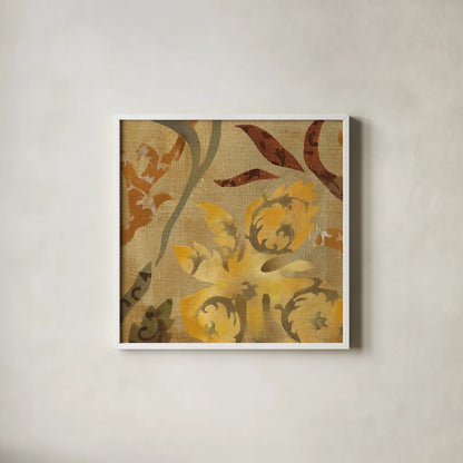 Floral Fragment I by Silvia Vassileva. Shown in a crisp white glass frame for a clean and minimalist style. Available as an archival giclee rolled canvas, fine art paper, or poster print. SKU 3797a.