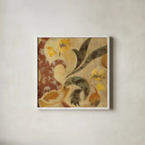 Floral Fragment II by Silvia Vassileva. Shown in a crisp white glass frame for a clean and minimalist style. Available as an archival giclee rolled canvas, fine art paper, or poster print. SKU 3798a.