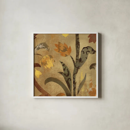 Floral Fragment III by Silvia Vassileva. Shown in a crisp white glass frame for a clean and minimalist style. Available as an archival giclee rolled canvas, fine art paper, or poster print. SKU 3799a.