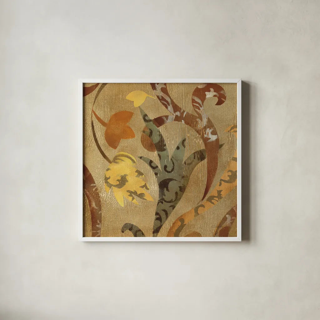 Floral Fragment IV by Silvia Vassileva. Shown in a crisp white glass frame for a clean and minimalist style. Available as an archival giclee rolled canvas, fine art paper, or poster print. SKU 3800a.