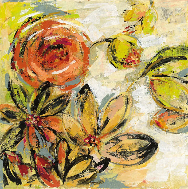 Floral Joy by Silvia Vassileva. SKU 28655a. Archival Giclee Fine art print for wall decor.