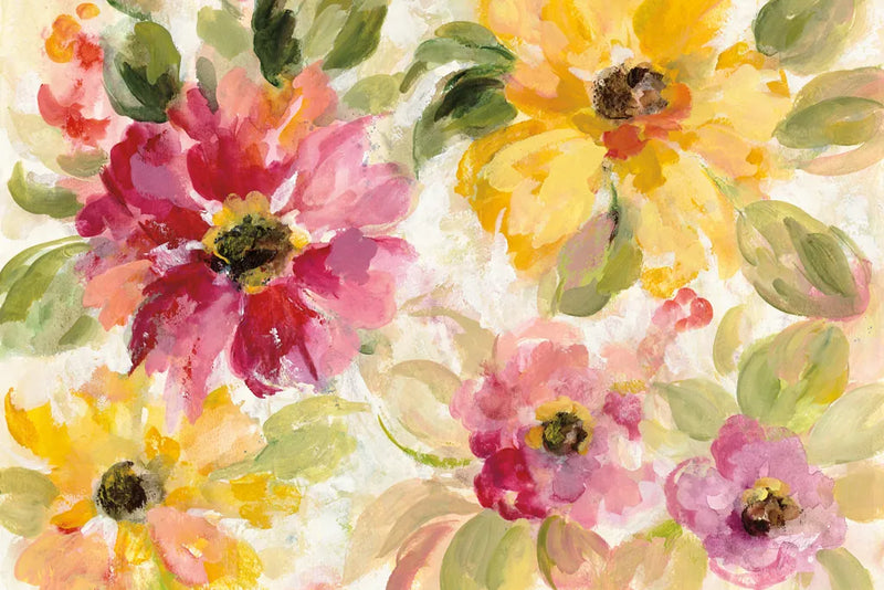 Floral Radiance Crop by Silvia Vassileva. SKU 44166i. Archival Giclee Fine art print for wall decor.