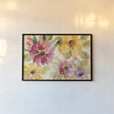 Floral Radiance Crop by Silvia Vassileva. shown as a paper print in a black flame. Available as a archival giclee rolled canvas, fine art paper, or poster print. SKU 44166i.