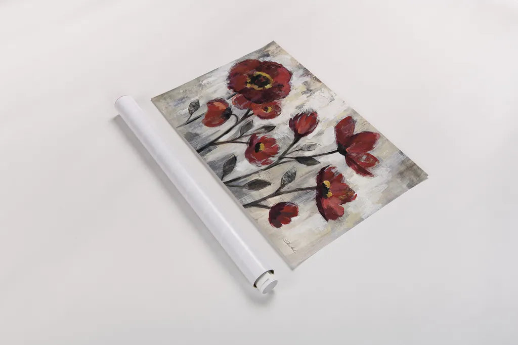 Floral Simplicity by Silvia Vassileva. shown as a rolled paper print. Available as archival giclee rolled canvas, fine art paper, or poster print. SKU 21908i.