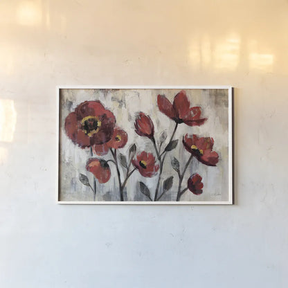 Floral Simplicity by Silvia Vassileva. shown as a paper print in a white frame. Available as a archival giclee rolled canvas, fine art paper, or poster print. SKU 21908i.