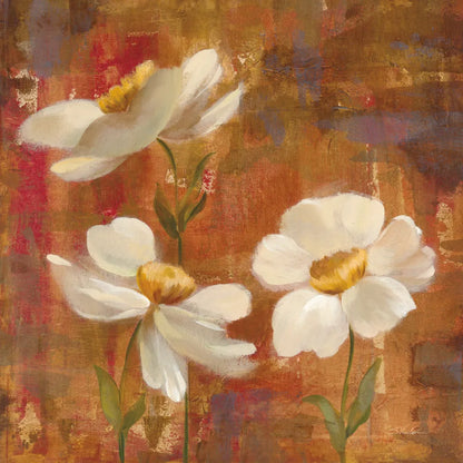 Floral Trio I by Silvia Vassileva. SKU 3746a. Archival Giclee Fine art print for wall decor.