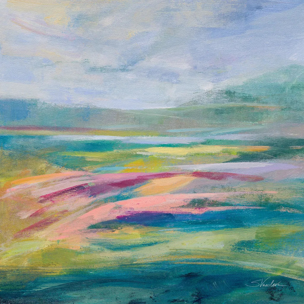 Flower Hill I by Silvia Vassileva. SKU 79161a. Archival Giclee Fine art print for wall decor.