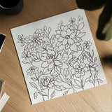 Flower Lace I by Silvia Vassileva. Shown as a detailed flat fine art print, highlighting archival giclee quality. Available as an archival giclee rolled canvas, fine art paper, or poster print. SKU 74689a.