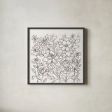 Flower Lace I by Silvia Vassileva. Shown in a sleek black glass frame for a contemporary gallery look. Available as an archival giclee rolled canvas, fine art paper, or poster print. SKU 74689a.