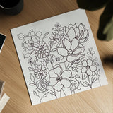 Flower Lace II by Silvia Vassileva. Shown as a detailed flat fine art print, highlighting archival giclee quality. Available as an archival giclee rolled canvas, fine art paper, or poster print. SKU 74690a.
