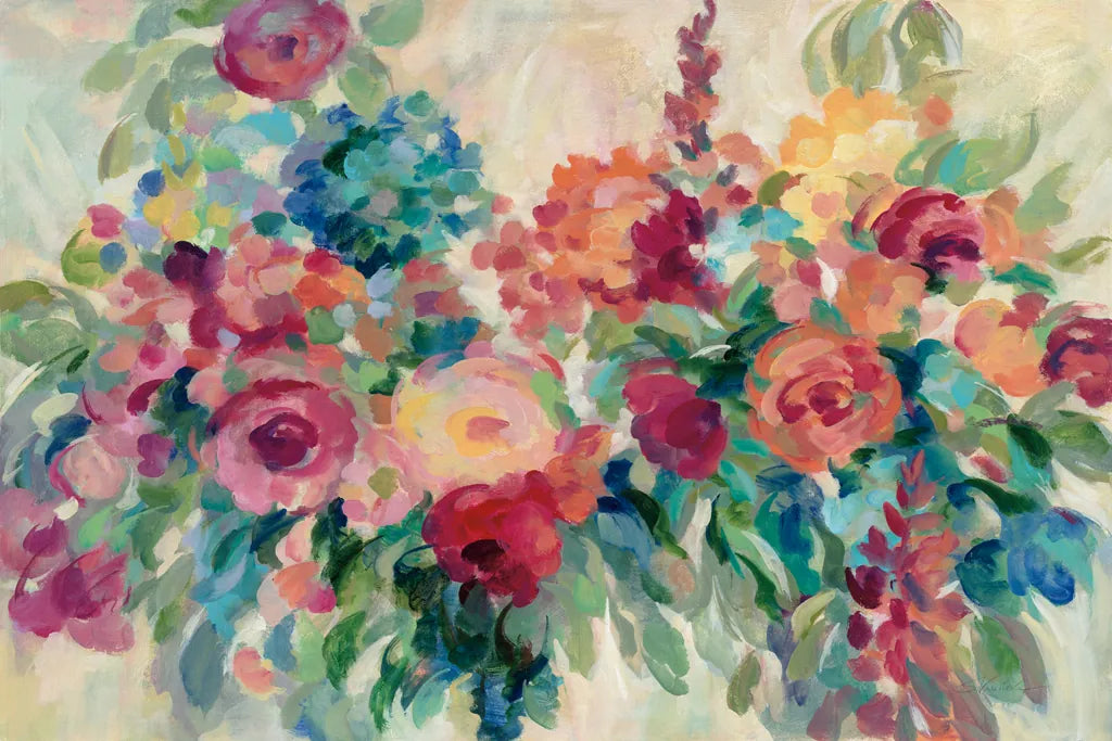 Flower Market by Silvia Vassileva. SKU 55089i. Archival Giclee Fine art print for wall decor.